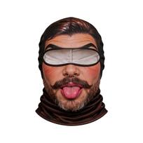 Ski with 3D Print, Full Face Winter for Outdoor Sports, Men and Women One Size black
