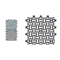 Gardenix Lawn Paddock Tiles, 2 Pieces, 50 X 50 , 0.50 M², Honeycomb Structure, For Parking, Lawn, Gravel, Black 50 cm