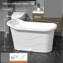 Spacious Bathtub Portable Folding for Adult Full Body Steam Spa Soaking Bath Thickened Sturdy PP Plastic Collapsible Indoor