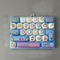26 Key Finger Press Toy Mini Keyboard Mechanical Keyboard Toy  DIY Jewelry Making white