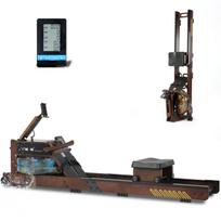 ISE SY-2023 Folding Water Rowing Machine with Water Pump, Up to 30 kg Resistance, LCD and Adjustable Seat