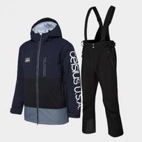 Celsius Ski Snowboard Wear Set Neo Basic Bib Set M.Navy XL/4XL