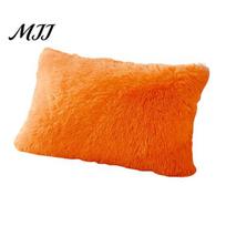 Winter Bed Pillow Cover Shaggy Faux Fur Pillowcase, Fluffy Plush Cover, Fuzzy Solid Color Sham for Autumn Chemical Fiber Pillowcase Small