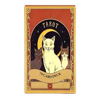 Hot-selling Tarot Cards A 78 Card Deck Unique Cards For Cat Lovers and Tarot Enthusiasts Cute Cards Game New Year Gifts įvairiaspalvis