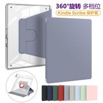 360 Rotation Case 10.2 Inch Kindle Scribe Clear Protective Cover E-Reader as picture