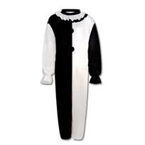 Halloween clown costume movie broken soul clown, main art black and white clown 120 white