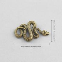 Žalvarinė gyvūno statulėlė ornamentas Kinų Zodiako Žiurkė Jautis Tigras Triušis Drakonas Gyvatė Arklys Avinas Beždžionė Gaidys Šuo Kiaulė Stalo dekoras Snake