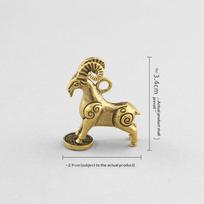 Žalvarinė gyvūno statulėlė ornamentas Kinų Zodiako Žiurkė Jautis Tigras Triušis Drakonas Gyvatė Arklys Avinas Beždžionė Gaidys Šuo Kiaulė Stalo dekoras Sheep
