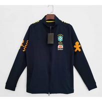 Vintage Classic Brazil France Long Sleeve Football Jersey Collectible Sports Shirt Adult 2XL
