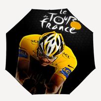 Tour de France Theme Automatic Umbrella, Lightweight & Portable, 8 Rib, Perfect for Outdoor Travel, Birthdays, Christmas, Gifts. Three-fold umbrella