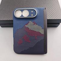 IPhone Duo Fold dėklas Kevlar anglies pluošto magnetinis apsauginis dangtelis Verslo stiliaus Anti-Fingerprint Šilumos išsklaidymas iPhone Duo