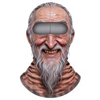 Novelty Old Man Print Ski, Funny Realistic Full Face Cover for Winter, 3D Pattern, Sunglasses Not Included One Size gray