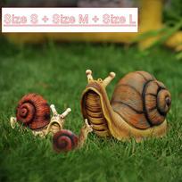 Cute Resin Snail Statue Outdoor Garden Store Bonsai Decorative Animal Sculpture For Home Office Desk Garden Decor Ornament