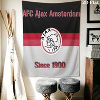 AFC Ajax logo Wall Hanging Printed Fabric Blanket Decorative Tapestries for Bedroom Living Room Home Decor 130cm x 150cm