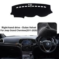 Car Dashboard Cover Pad For Jeep Grand Cherokee 2011-2020 Sunshade Protector Anti-UV Dash Mats Non-slip Pads Interior Oulan velvet RHD