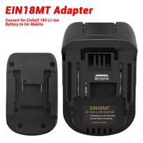 Adapteris Keitiklis Dewalt/Milwaukee/Bosch/Einhell 18V Li-jonų baterijai, Parkside X11V baterijai, Naudoti Makita 18V Li-jonų įrankiui