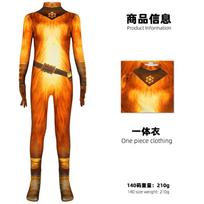 Halloween cos Puss in Boots2Children's Style cosplay Costume cloak prop outfit Cat Hero jumpsuit XS yellow