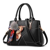 Elegant Quilted Grid Embroidered Roomy Ladies Tote Handbag, Multiway Shoulder Crossbody Bag For Daily Commute gray