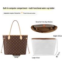 Masterpiece Neverfull Tote įdėklas: DuPont Popierinis dėklas su skyriumi kompiuteriui ir kišenėmis daiktams