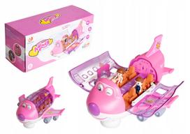 Interactive Folding Plane Pink Sound Light People Opening