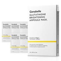 Genabelle Glutathione Brightening Ampoule Mask 5 Sheets, Instant Radiance & Whitening, K-Beauty gray