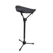 Portable Outdoor Folding Stool Oxford Cloth Aluminum Alloy Telescoping Folding Stool for Camping Queuing Fishing gray
