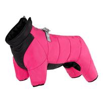 Atsparus vandeniui Storas Žieminis Šuns Kombinezonas Mažų Ir Didelių Veislių Šiltas Gyvūno Kailis Keturių Kojų Gobtuvas 2XL 16-20kg Chest 53cm Back Length 43cm
