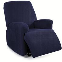 1/2/3 vietų atlošiamos sofos užvalkalas svetainei, atpalaiduojančio fotelio užvalkalas, tamprus, elastingas, berniukiškos sofos-kėdės užvalkalas 1 Seater(4pcs) blue
