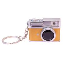 Functional Mini Camera Model Glowing Keychain Featuring LED Flashing and Sound for Parties Travel Photography Enthusiasts gray