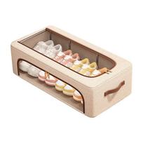 Folding Under Bed Shoe Organizer Clear Window Shoes Container Shoe Storage Box  Bedroom Style BL