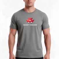 Massey Ferguson Agricultural Tshirt Summer Casual Cotton Tee Oversized Streetwear Tops Vintage Graphic Print 100 Cotton XL gray