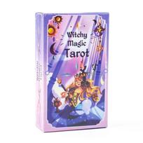 Witchy Magic Tarot Deck A 78-card Tarot Deck Magical and Charming Illustrations Divination Edition Deck Board Games 11.1*6cm blue