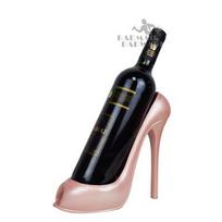 High Heel Shoe Wine Bottle Holder Stylish Rack Gift Basket Accessory for Home Bar Tools rožinė