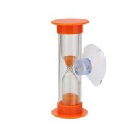 Timer Tooth Brushing With Suction Cup Rotatable Sand Clock Desktop Ornament Time Funnel Hourglass Orange-2 Minute white