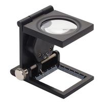 Professional Folding Pocket Cloth Thread Counter Magnifier Magnifying Glass 10X Linen Tester
