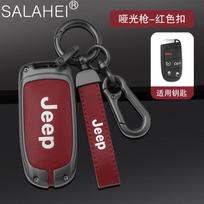 For Jeep Grand Cherokee Renegade Fiat Freemont Dodge Charger Challenger Durango Leather Car Remote Key Protection Cover Shell U444 black