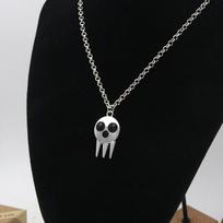 Soul Eater Shinigami Skull Cosplay Necklace OPP Bag Packaging gray