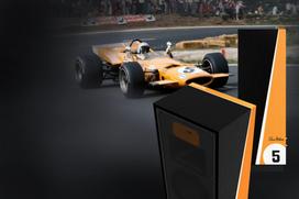 Klipsch Forte IV McLaren Edition Floorstanding Speaker - McLaren Papaya on Black Ash (Limited Edition Livery)