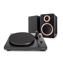 Argon Audio FORTE A5 + TT-3 PLUS HiFi komplektas (patefonas + aktyvios kolonėlės, pora) – Balta / Juoda