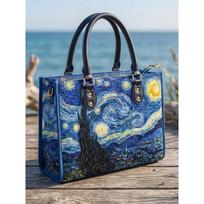 Quilted Travel Tote Bag Women Large Capacity Fashion Print Leather Handbag H779 One Size