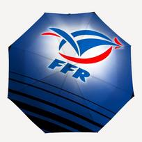 France Rugby Theme Automatic Umbrella, Lightweight & Portable, 8 Rib, Perfect for Outdoor Travel, Birthdays, Christmas, Gifts. Three-fold umbrella