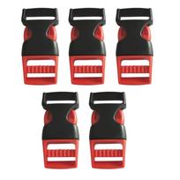 5 Pack Motorcycle Helmets Quick Release Buckle Set Plastic Chin Strap Clip Replacement Fastener for Riding Helmet Webbing