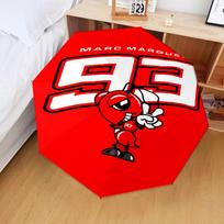 1PC Marc Marquez Automatic Folding Umbrella 8-Rib Travel Umbrella with Auto Portable Case, Ideal Gift for Birthdays Five-fold umbrella