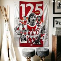 AFC Ajax Wall Hanging Printed Fabric Blanket Decorative Tapestries for Bedroom Living Room Home Decor 180cm x 230cm
