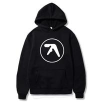 2026 Hoodies Aphex Twin Print Fashion Streetwear Long Sleeve Men Women Sweatshirts Hoodie Harajuku Top Tracksuits Clothing 3XL juoda