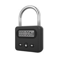 Multi Function Metal Timer Lock LCD Display Smart Time Lock High Quality Electronic Timer  Hardware black-style 2