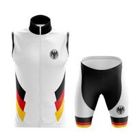 Germany White Cycling Jersey Set Bib Short Gel Breathable Pad Ciclismo Masculino Maillot Ciclismo Hombre Can Be Customize 5XL