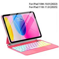 Magic Keyboard for iPad 11th Generation A16 2025 11 A3354 A3355 Keyboard Case for iPad 10th Gen 2022 10.9  A2696 A2757 Cover iPad 10 (10.9-inch) raudona