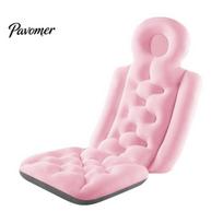 Relaxing Bath Pad Full Body Pillow for Tub, Long Bathtub Cushion with Breathable Neck & Back Support, Mat Scution Cups Non Slip