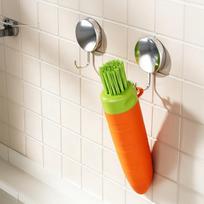 Carrot Shape Ginger Garlic Peeler Brush Multifunctional Efficient Peeling Non-Toxic Kitchen Cooking Tool onesize